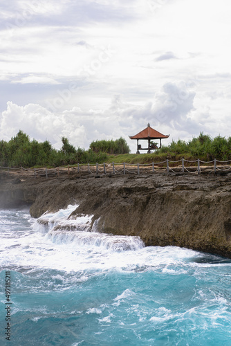 Indonesia, Nusa Lembongan island, Devil's Tear natural fountain