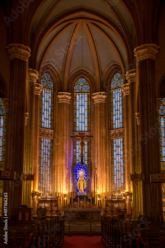 st. Antuan Catholic Church interior view  Beyoglu  Istanbul