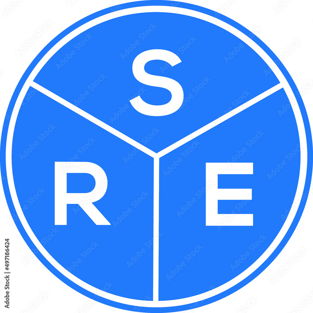 SRE letter logo design on black background. SRE creative initials letter logo concept. SRE letter design. SRE letter logo design on black background. SRE creative initials letter logo concept. SRE letter design.