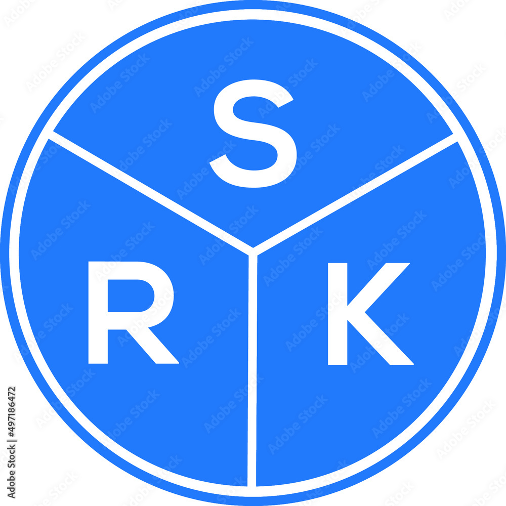SRK letter logo design on black background. SRK creative initials letter logo concept. SRK letter design. SRK letter logo design on black background. SRK creative initials letter logo concept. SRK letter design.