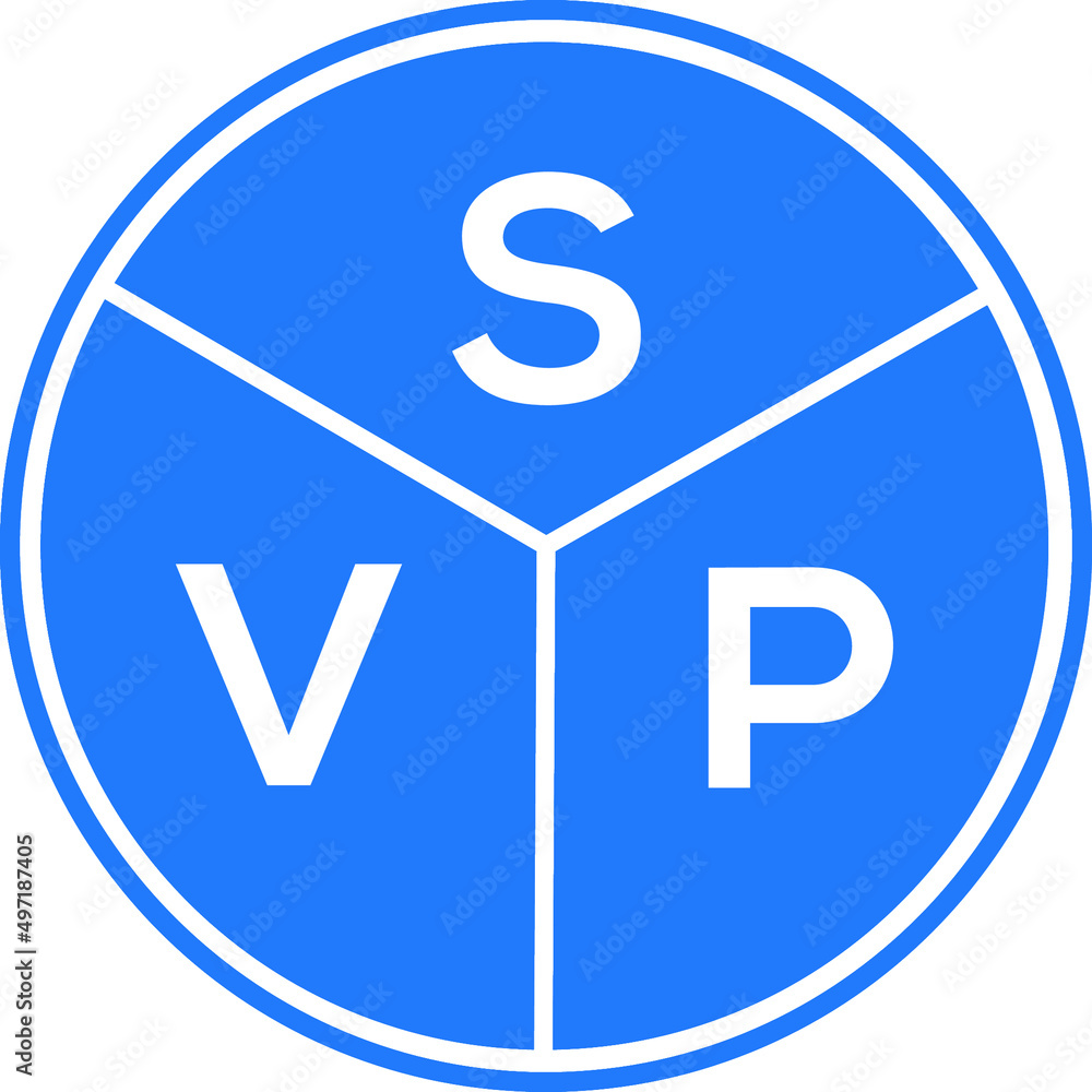 SVP letter logo design on white background. SVP creative circle letter logo concept. SVP letter design. SVP letter logo design on white background. SVP creative circle letter logo concept. SVP letter design.