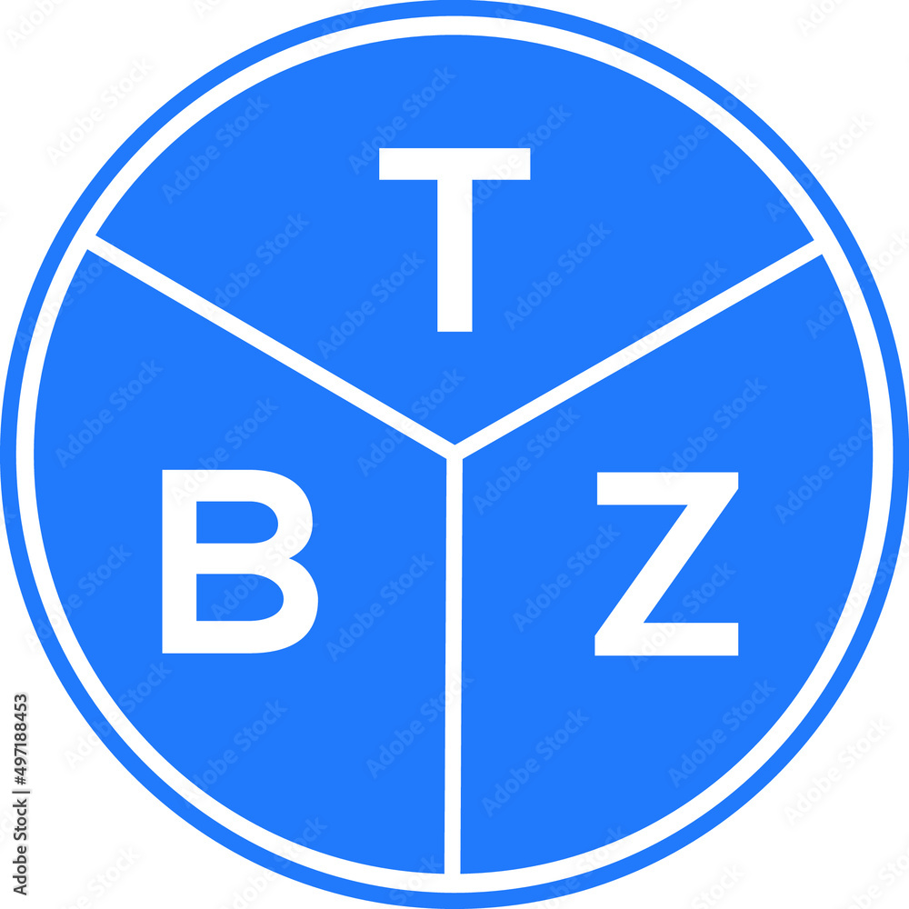 TBZ letter logo design on black background. TBZ creative initials letter logo concept. TBZ letter design. TBZ letter logo design on black background. TBZ creative initials letter logo concept. TBZ letter design.