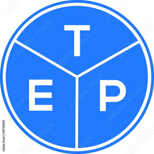 TEP letter logo design on black background. TEP creative  initials letter logo concept. TEP letter design.