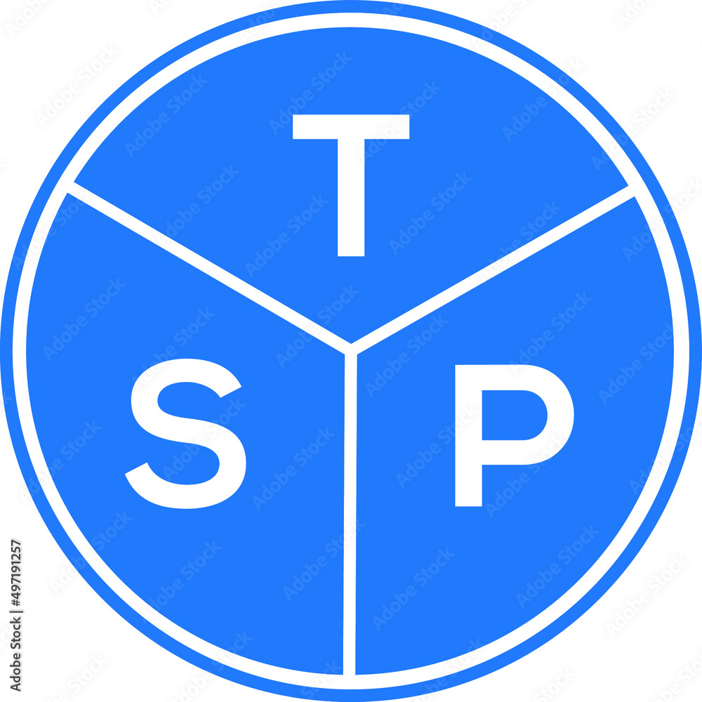 TSP letter logo design on white background. TSP creative circle letter logo concept. TSP letter design. TSP letter logo design on white background. TSP creative circle letter logo concept. TSP letter design.