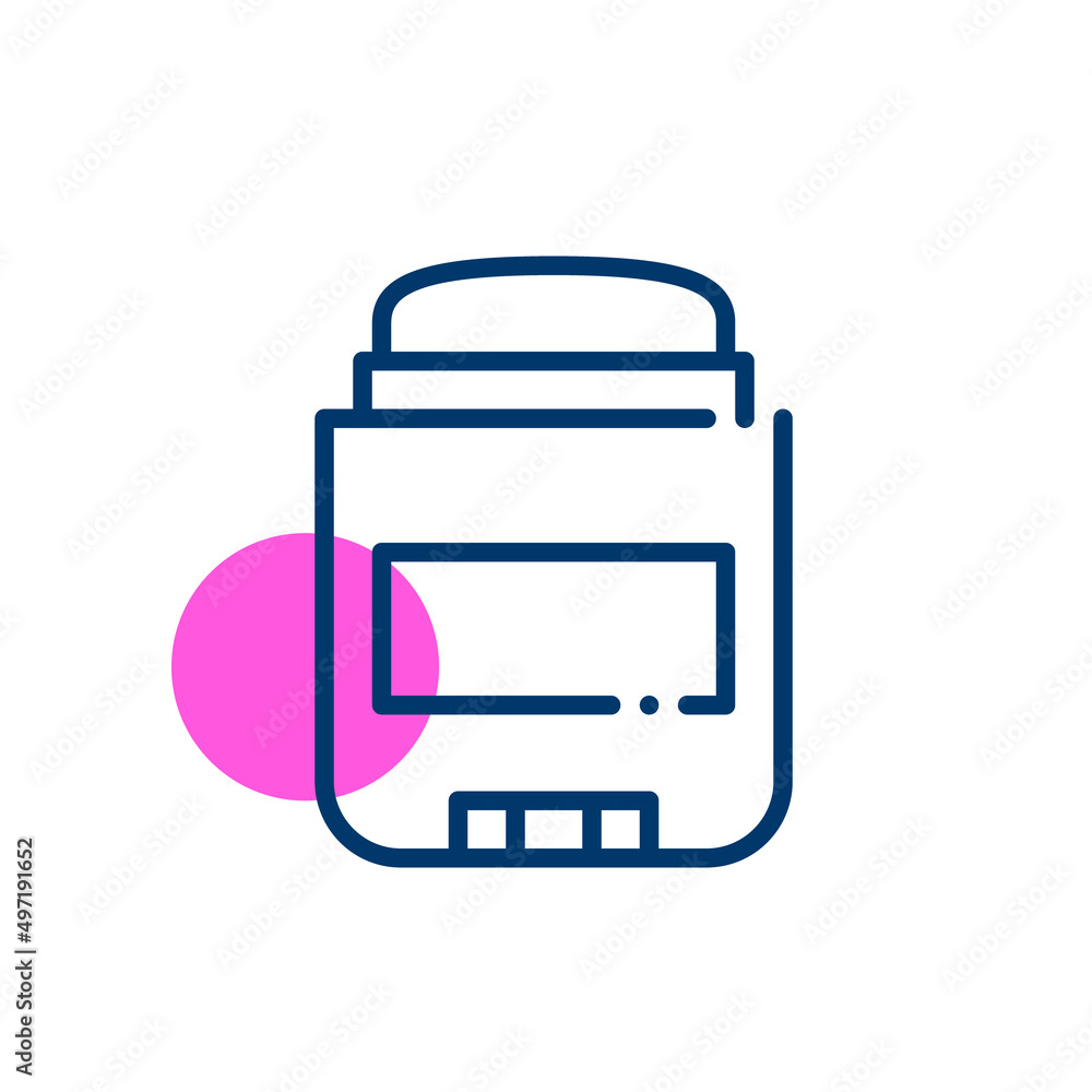 Stick deodorant. Pixel perfect, editable stroke icon Stick deodorant. Pixel perfect, editable stroke icon