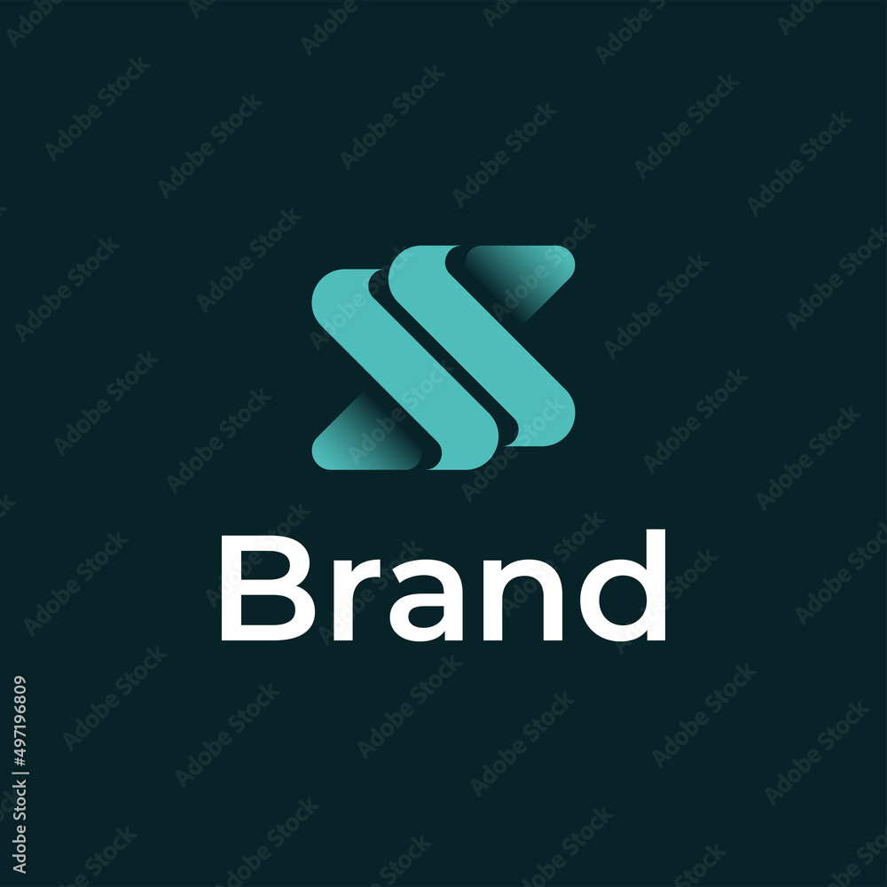 Initial Letter SS gradient color Logo. Initial Letter SS gradient color Logo.