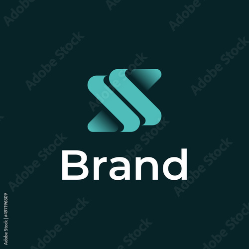 Initial Letter SS gradient color Logo.