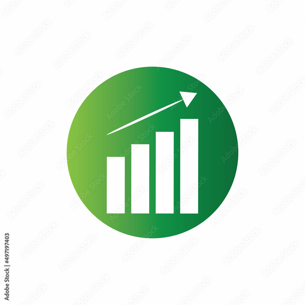 Graph Icon in trendy flat style isolated on white . Chart bar symbol for your web site design logo app UI. Graph Icon in trendy flat style isolated on white . Chart bar symbol for your web site design logo app UI.