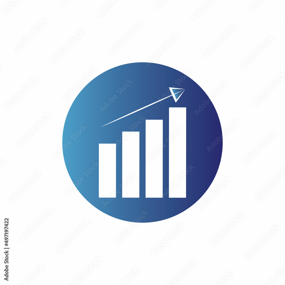 Graph Icon in trendy flat style isolated on white . Chart bar symbol for your web site design logo app UI. Graph Icon in trendy flat style isolated on white . Chart bar symbol for your web site design logo app UI.