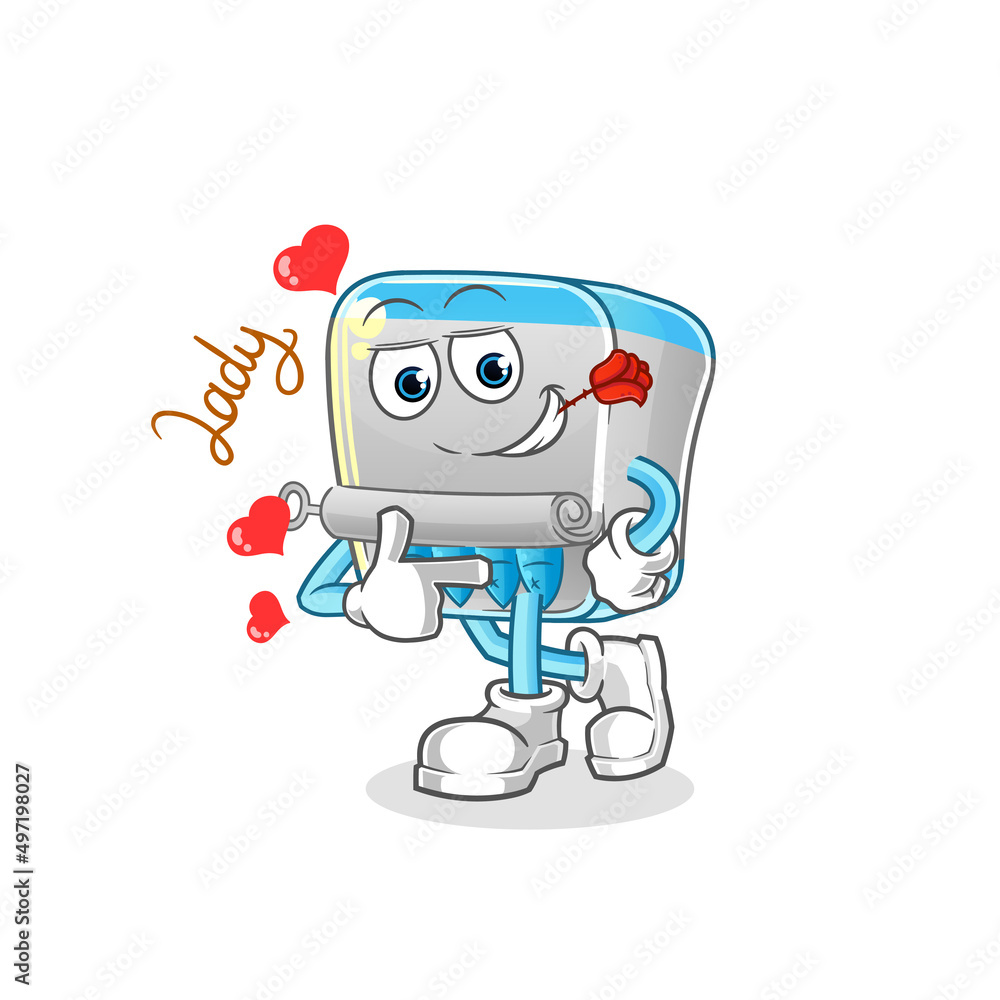 canned fish flirting illustration. character vector canned fish flirting illustration. character vector