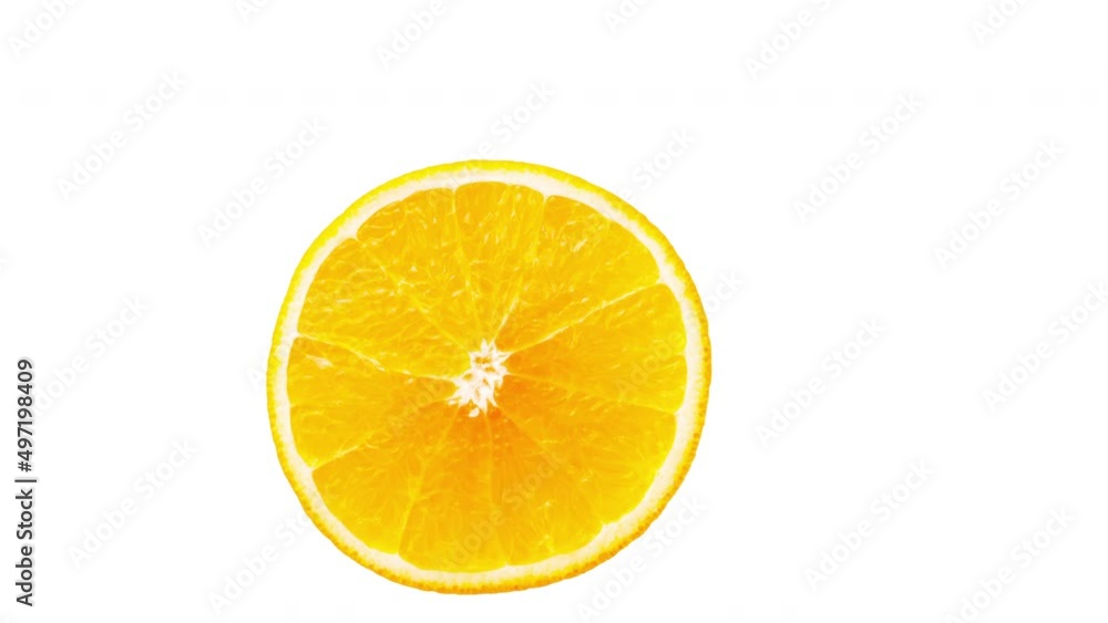 Rotating orange fruit. Bright yellow citrus cut slice animation. Luma matte, alpha channel, seamless loop. Animated 2D element for your design. Rotating orange fruit. Bright yellow citrus cut slice animation. Luma matte, alpha channel, seamless loop. Animated 2D element for your design.