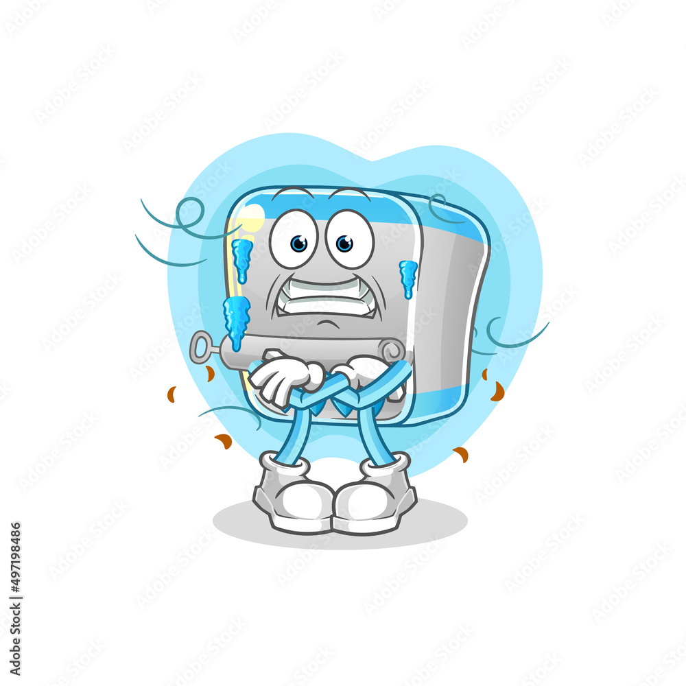 Fototapeta premium canned fish cold illustration. character vector