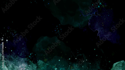 Star field in galaxy space with nebulae, abstract watercolor digital art painting starlight nebula in galaxy at universe. Dark Night Sky Deep Space background - Wide dark outer space multi-coloured.