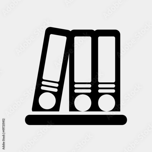 Document icon in solid style, use for website mobile app presentation