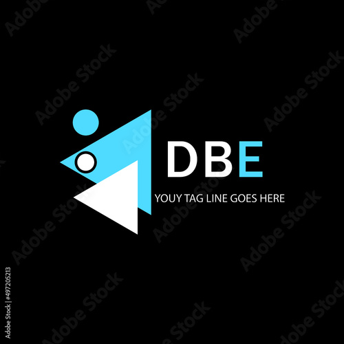 DBE letter logo creative design with vector graphic photo