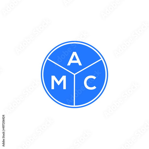 Free Download AMC letter logo design on black background. AMC  creative initials letter logo concept. AMC letter design. - GFXLoad