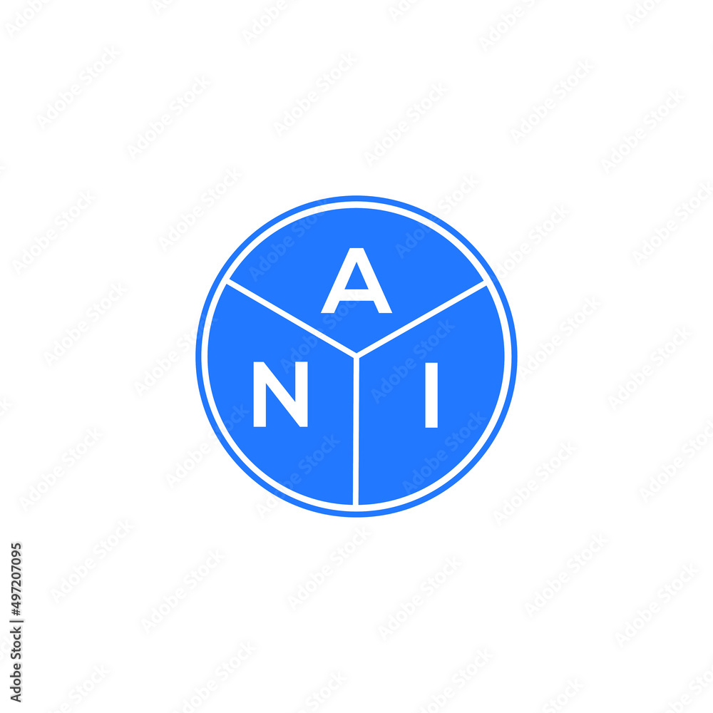 ANI letter logo design on black background. ANI creative initials letter logo concept. ANI letter design. ANI letter logo design on black background. ANI creative initials letter logo concept. ANI letter design.