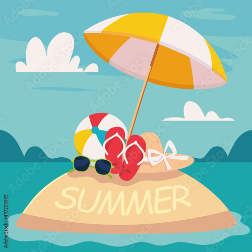 summer beach island