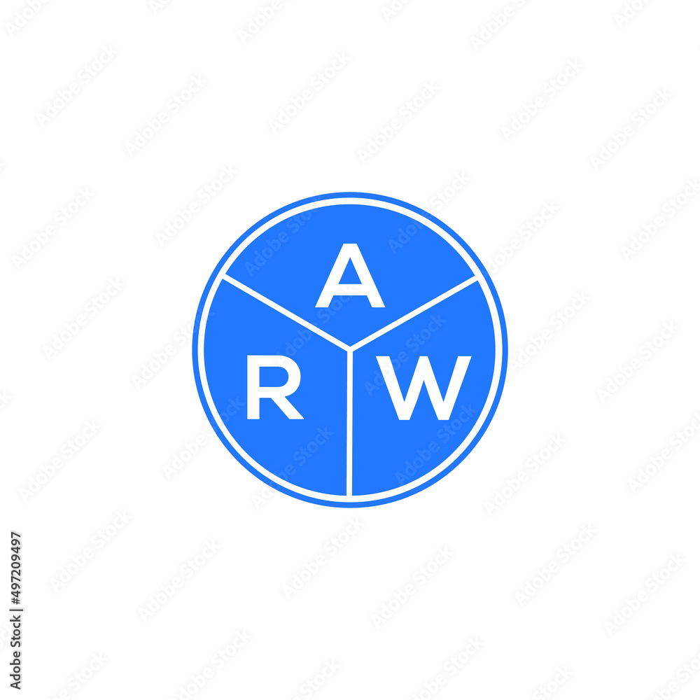 ARW letter logo design on white background. ARW creative circle letter logo concept. ARW letter design. ARW letter logo design on white background. ARW creative circle letter logo concept. ARW letter design.