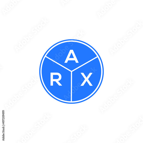 Free Download ARX letter logo design on white background. ARX  creative circle letter logo concept. ARX letter design. - GFXLoad