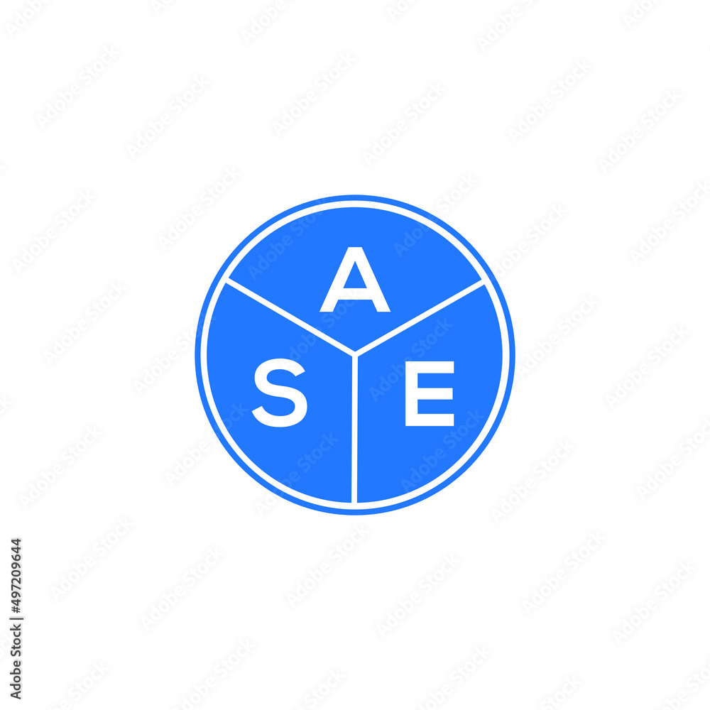 ASE letter logo design on white background. ASE creative circle letter logo concept. ASE letter design. ASE letter logo design on white background. ASE creative circle letter logo concept. ASE letter design.