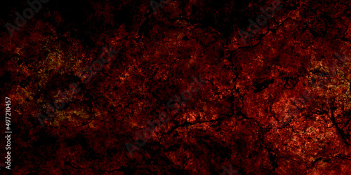 Dark red grungy canvas background or texture. abstract red grunge background with copy space for text or image. old stone wall. Red grunge texture with flash of light bright red texture background.