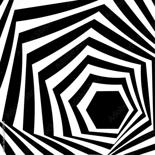 illusion vector icon black and white shapes eps 10