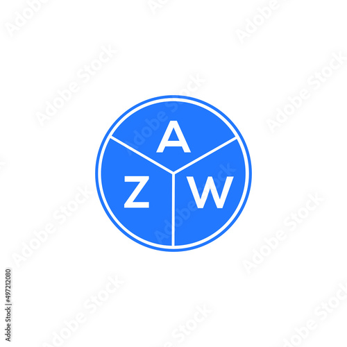 Free Download AZW letter logo design on white background. AZW  creative circle letter logo concept. AZW letter design. - GFXLoad