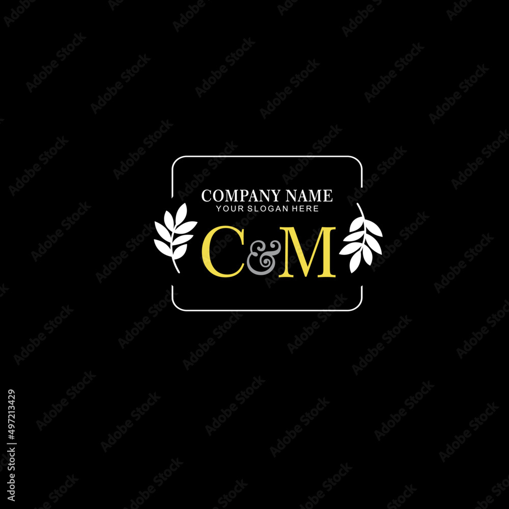 CM Beauty vector initial logo art handwriting logo of initial signature, wedding, fashion, jewelry, boutique, floral CM Beauty vector initial logo art handwriting logo of initial signature, wedding, fashion, jewelry, boutique, floral