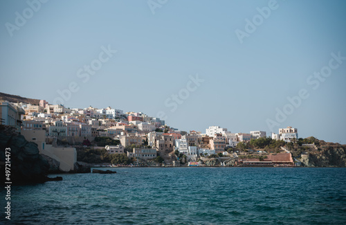 Fototapeta Naklejka Na Ścianę i Meble -  Discover The Gorgeous Architecture In Ermoupolis most attractive cities in the Cyclades, the capital of Syros deserves at least a short visit when discovering the island
