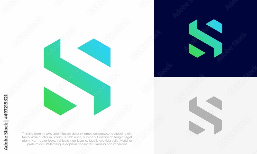 letter S logo initial vector design illustration letter S logo initial vector design illustration