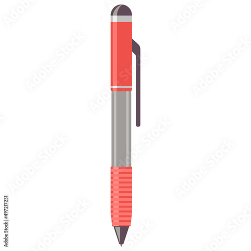 Pen vector cartoon illustration isolated on a white background.