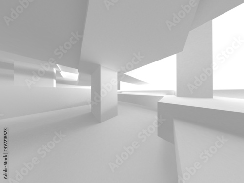 Wallpaper Mural Abstract White Architecture Design Concept Torontodigital.ca