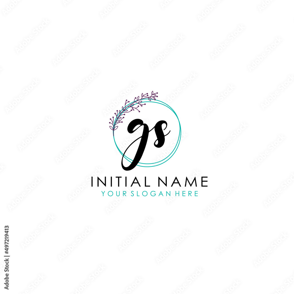 GS Initial letter handwriting and signature logo. Beauty vector initial logo .Fashion boutique floral and botanical GS Initial letter handwriting and signature logo. Beauty vector initial logo .Fashion boutique floral and botanical