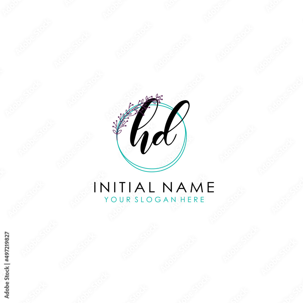 HD Initial letter handwriting and signature logo. Beauty vector initial logo .Fashion boutique floral and botanical HD Initial letter handwriting and signature logo. Beauty vector initial logo .Fashion boutique floral and botanical