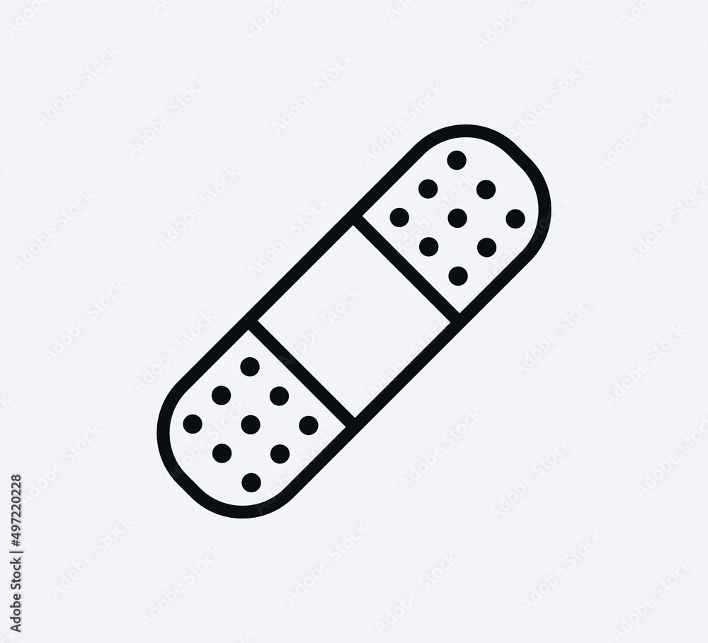 Plaster icon vector logo design Plaster icon vector logo design