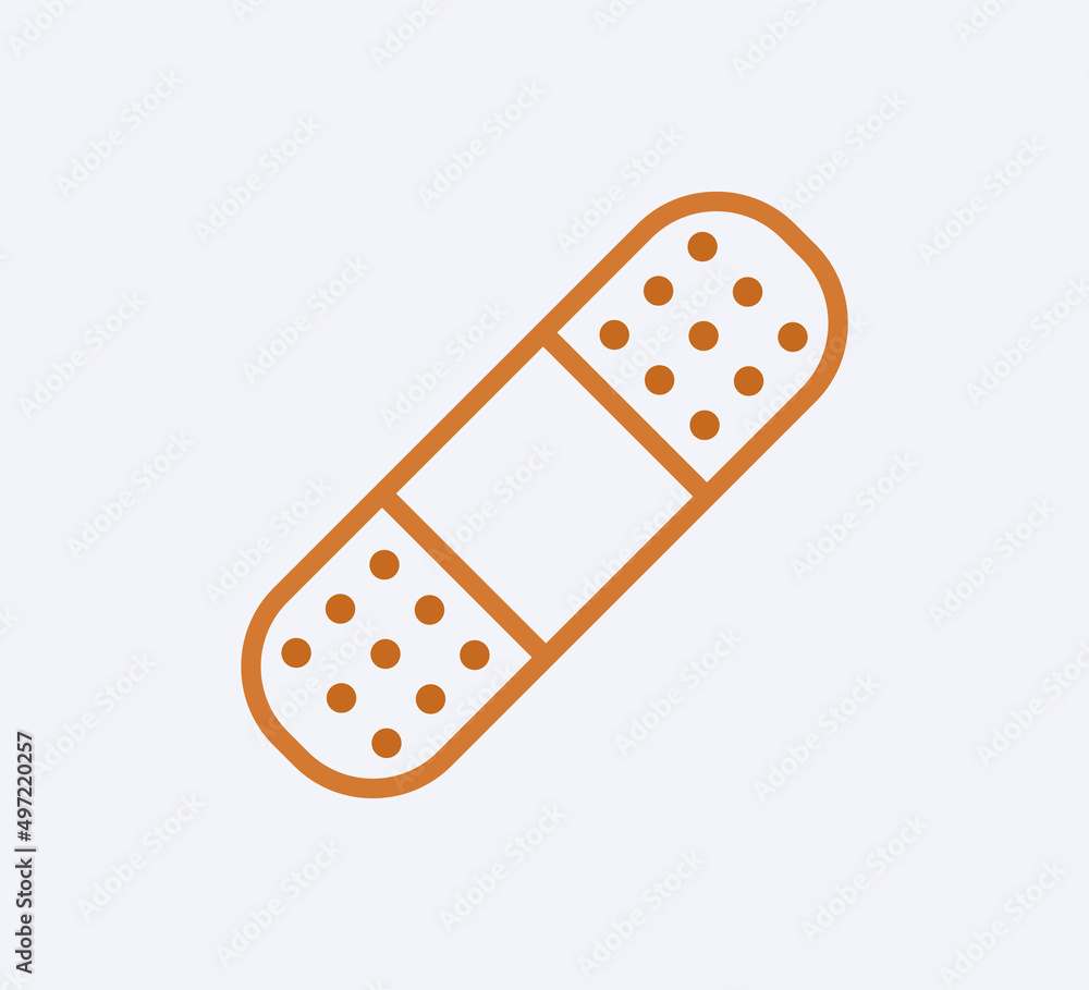 Plaster icon vector logo design Plaster icon vector logo design