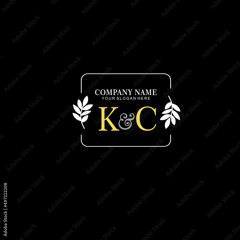 KC Beauty vector initial logo art handwriting logo of initial signature, wedding, fashion, jewelry, boutique, floral KC Beauty vector initial logo art handwriting logo of initial signature, wedding, fashion, jewelry, boutique, floral