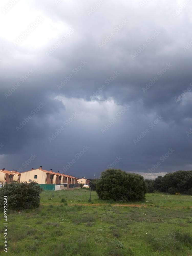 Amenaza de tormenta en Pioz. Guadalajara Amenaza de tormenta en Pioz. Guadalajara