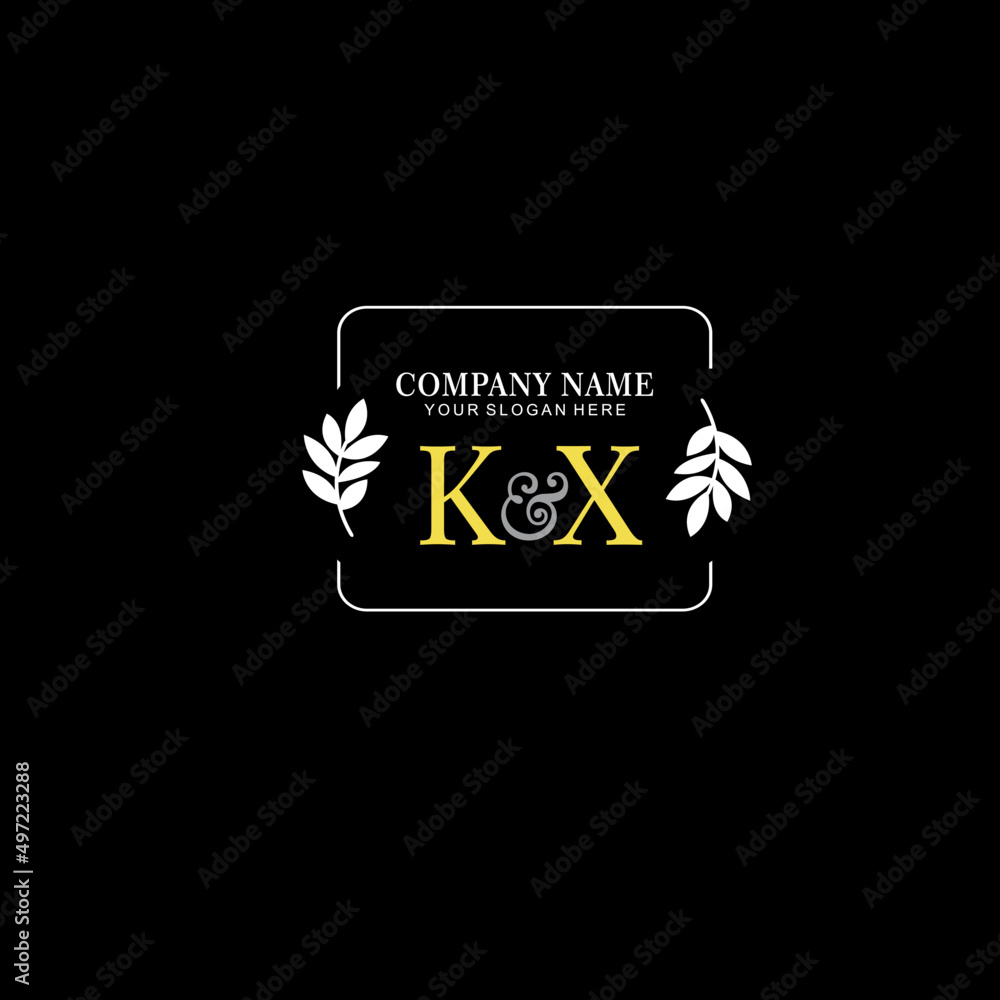 KX Beauty vector initial logo art handwriting logo of initial signature, wedding, fashion, jewelry, boutique, floral KX Beauty vector initial logo art handwriting logo of initial signature, wedding, fashion, jewelry, boutique, floral