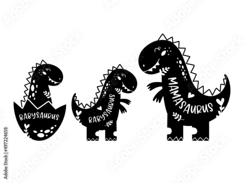 Mama and mini vector set mom life