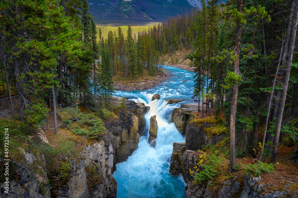 Sunwapta Falls in Jasper National Park, Canada Sunwapta Falls in Jasper National Park, Canada