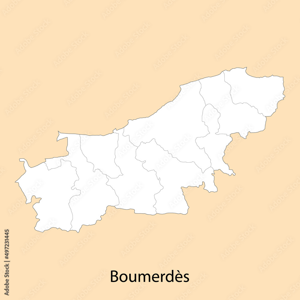 High Quality map of Boumerdes is a province of Algeria High Quality map of Boumerdes is a province of Algeria