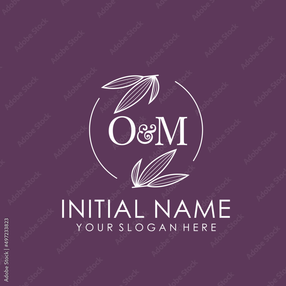 OM Beauty vector initial logo art handwriting logo of initial signature, wedding, fashion, jewelry, boutique, floral OM Beauty vector initial logo art handwriting logo of initial signature, wedding, fashion, jewelry, boutique, floral