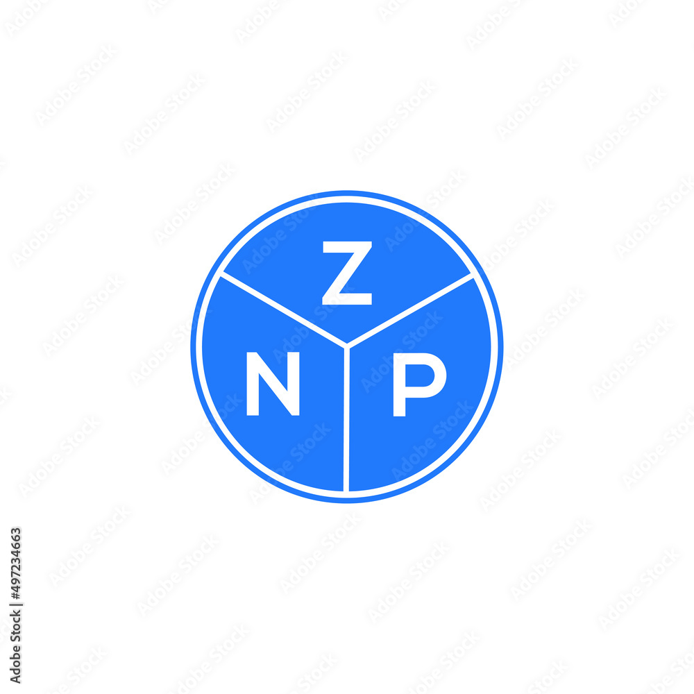 ZNP letter logo design on white background. ZNP creative circle letter logo concept. ZNP letter design. ZNP letter logo design on white background. ZNP creative circle letter logo concept. ZNP letter design.