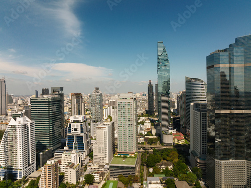 Modern cityscape of business district