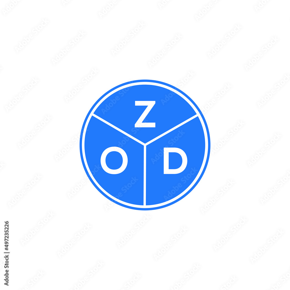 ZOD letter logo design on white background. ZOD creative circle letter logo concept. ZOD letter design. ZOD letter logo design on white background. ZOD creative circle letter logo concept. ZOD letter design.
