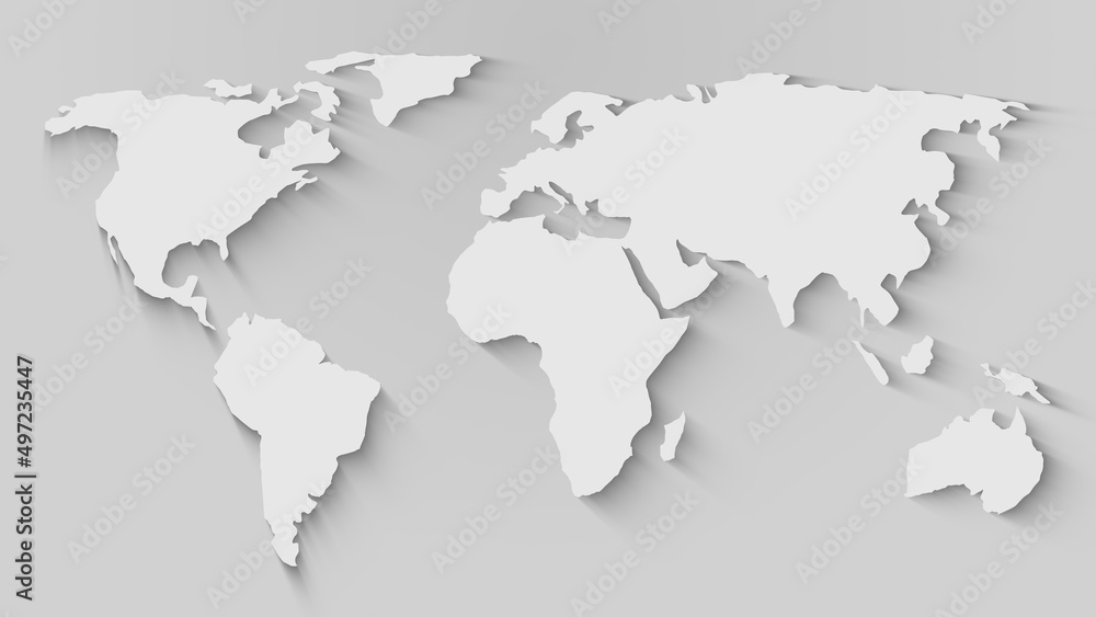 Naklejka premium World Map Dots Business Electronic Communication Hubs Clean