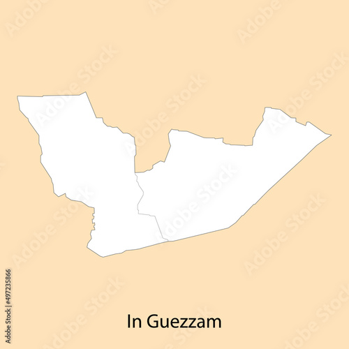 High Quality map of In Guezzam is a province of Algeria