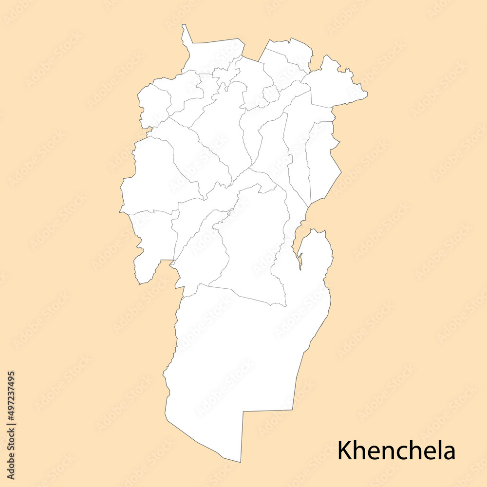 High Quality map of Khenchela is a province of Algeria High Quality map of Khenchela is a province of Algeria